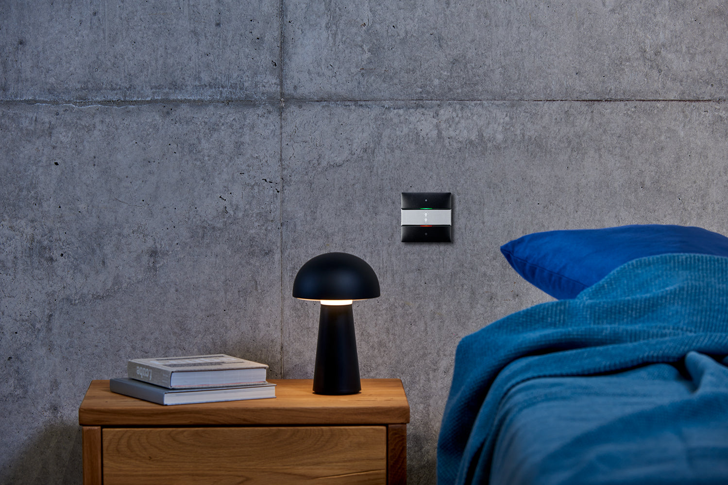 THEBEN KNX-Tastsensor mit 2 Tasten und 2 Status-LEDs, integrierter Temperatursensor, KNX Data Secure, Farbe schwarz THEBEN KNX-Tastsensor mit 2 Tasten und 2 Status-LEDs, integrierter Temperatursensor, KNX Data Secure, Farbe schwarz